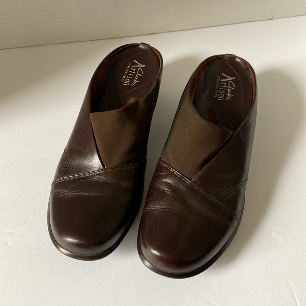 Clarks Artisan Collection Brown Leather Loafers Women Size 7M